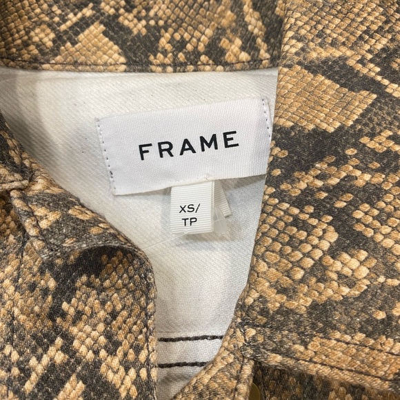 Frame coated denim  python jacket - Picture 6 of 7